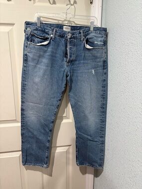 Citizens Of Humanity Relaxed Light Blue Denim Jeans
